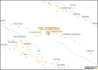 map of Tol-e Morādī