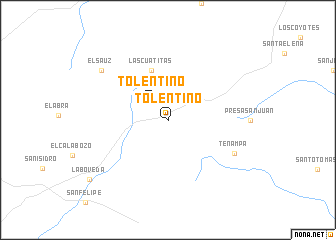 map of Tolentino