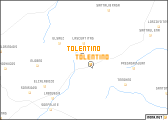 map of Tolentino