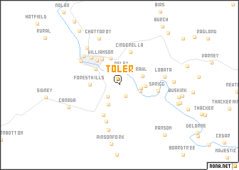 map of Toler