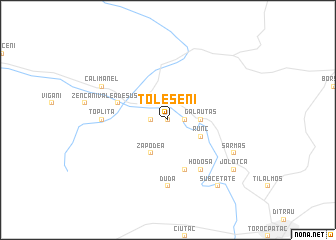 map of Toleşeni