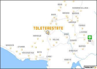 map of Tole Tea Estate