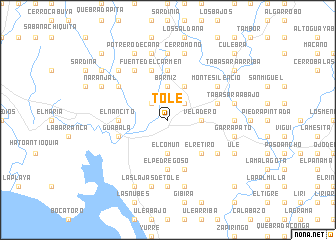 map of Tolé