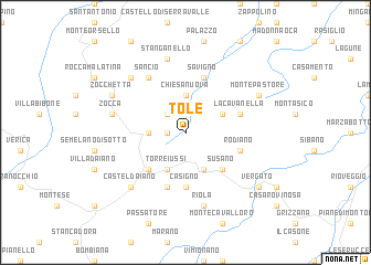 map of Tolè