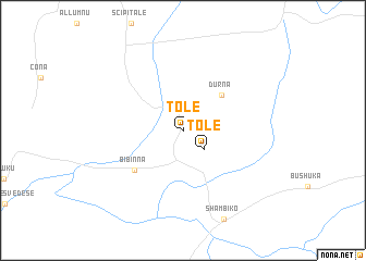 map of Tole