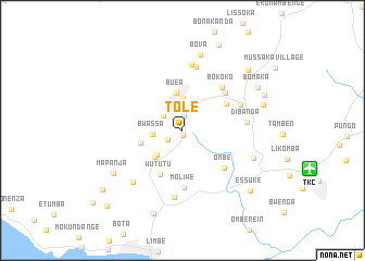 map of Tole