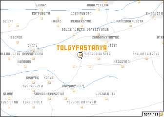 map of Tölgyfástanya