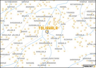 map of Toliāwāla