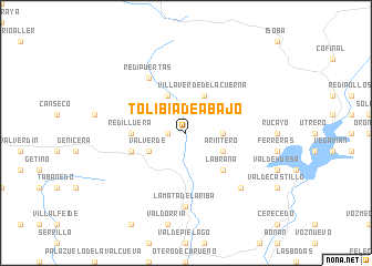 map of Tolibia de Abajo