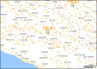 map of Tolići