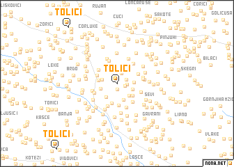 map of Tolići