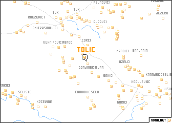 map of Tolić