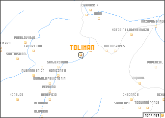 map of Tolimán