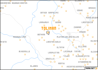 map of Tolimán