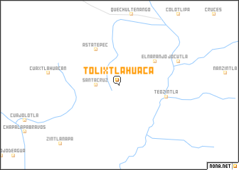 map of Tolixtlahuaca