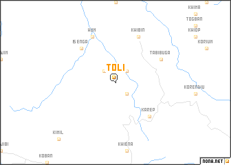 map of Toli