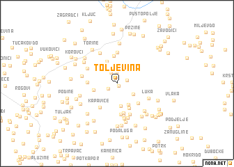 map of Toljevina