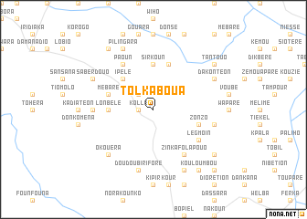 map of Tolkaboua