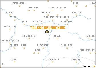 map of Tolkachëvshchina