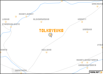 map of Tolkayevka