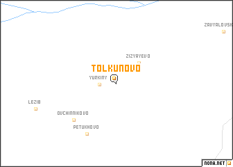 map of Tolkunovo