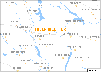 map of Tolland Center