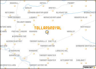 map of Tollard Royal