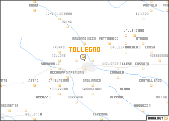 map of Tollegno