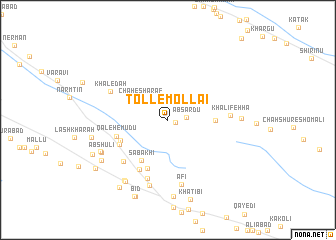 map of Toll-e Mollā\