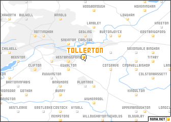 map of Tollerton