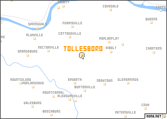 map of Tollesboro