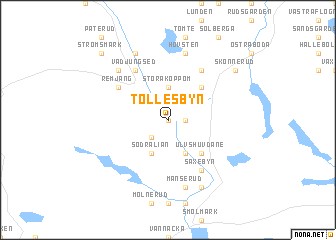 map of Tollesbyn