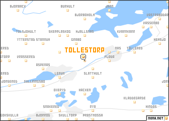 map of Tollestorp