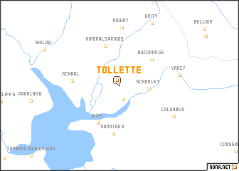 map of Tollette