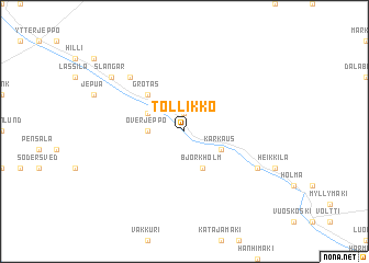 map of Tollikko