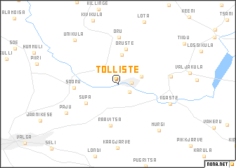 map of Tõlliste