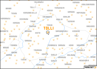 map of Tolli