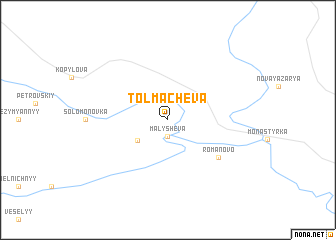 map of Tolmachëva