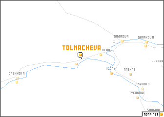 map of Tolmachëva