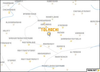 map of Tolmachi