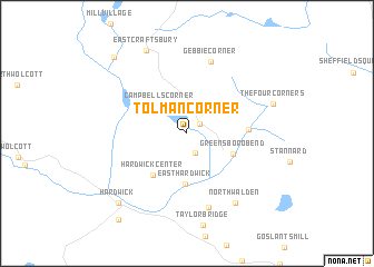 map of Tolman Corner