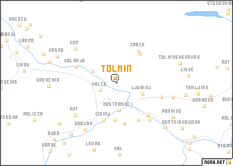 map of Tolmin