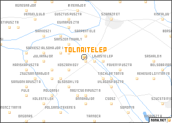 map of Tolnaitelep