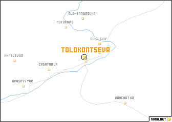 map of Tolokontseva