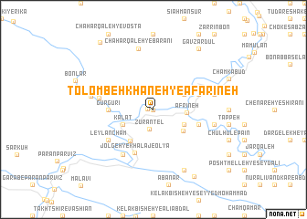 map of Tolombeh Khāneh-ye Āfarīneh