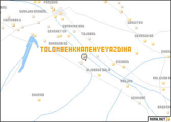 map of Tolombehkhāneh-ye Yazdīhā