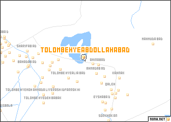 map of Tolombeh-ye ‘Abdollāhābād