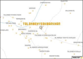 map of Tolombeh-ye Akbar Khān