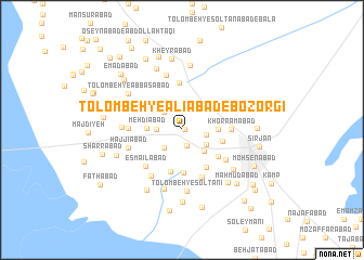 map of Tolombeh-ye ‘Alīābād-e Bozorgī