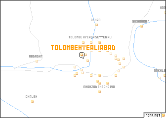 map of Tolombeh-ye ‘Alīābād